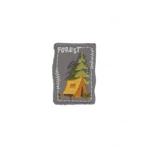 Ecusson thermocollant Tente Forêt 5cm x 4,5cm
