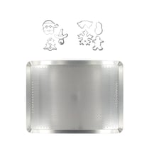 Plaque de cuisson four microperforée de 40 x 30 cm et 7 emporte-pièces de Noël inox Zenker Noël