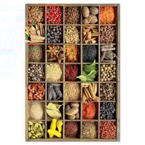 Puzzle epices du monde et condiments 1000 pieces - cuisine et saveurs - educa - 15524