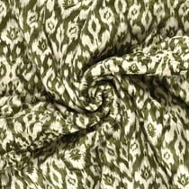 Tissu velours matelassé imprimé envers uni motif ethnique
