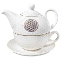 Théière égoïste en porcelaine fleur de vie