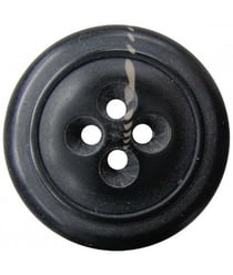 Bouton Manteau Chiné Bleu Foncé 34 mm X 1 - Union Knopf Bleu