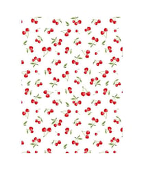Tissu coton enduit cerise de 160 cm de largeur 0001 Blanc vendu par 50 cm