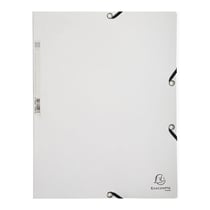 Chemise à élastique 3 rabats - A4 - Blanc - Exacompta