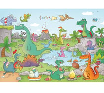 Les dinosaures de Laure Cacouault - Puzzle Michèle Wilson