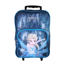 Sac à dos à roulettes bleu La Reine des Neiges 1 compartiment - Bagtrotter
