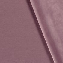 Tissu Jersey Polyviscose envers velours tout doux Vieux rose