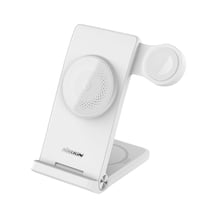 Nillkin Chargeur sans fil 3-en-1 MagSafe pour Smartphone / Écouteurs TWS / Apple Watch Blanc