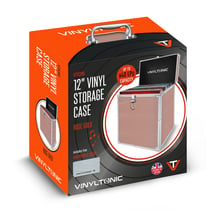Mallette de rangement vinyles 33 tours Vinyl Tonic VT02RG – Rose Gold 40 disques