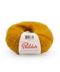 Pelote de Laine et Mohair à tricoter PHIL LIGHT MOHAIR - 25gr - Phildar Miel Jaune