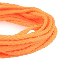 Bobine 50m Cordon damier polyester 5mm rouge fluo