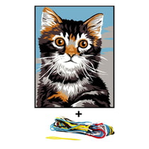 Kit canevas 18 x 14 cm Margot Canevas modèle chat