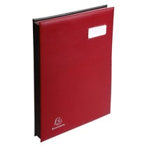 Parapheur Expansé couverture expansé, système fixapage - 24 compartiments - Bordeaux - Exacompta