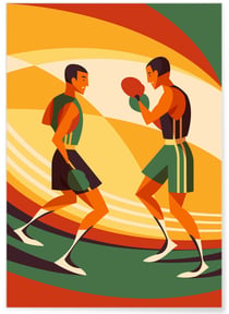 Affiche Boxe | A3 : 29,7x42cm