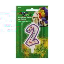 Bougie anniversaire chiffre 2