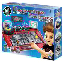 Coffret electronique expert - 50 montages de circuits - apprenti electricien - buki sciences - 7160