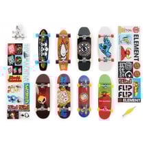 Coffret 25eme anniversaire tech deck - 8 finger skates + 1 figurine collector - mini skates doigts