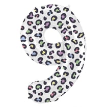 Ballon Aluminium Hélium Panthère Chiffre 9 - 86 cm