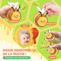 Jouet d'éveil JoyCat - Ruche avec 5 abeilles - 6 à 12 mois