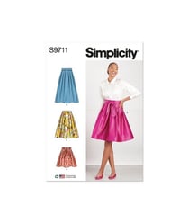 Patron Simplicity 9711 - Jupe du 32 au 50 FR taille n°FR 42-50