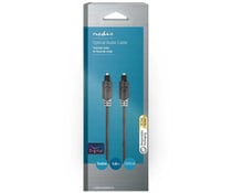Câble audio optique NEDIS - TosLink Mâle/Mâle - PVC - CABW25000AT10 - Anthracite - 1 m