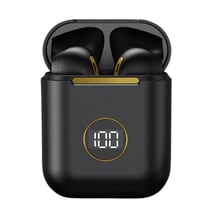 Ecouteurs Bluetooth Sport Sans Fil Réduction De Bruit Affichage LED Étanche Noir YONIS