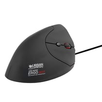 URBAN FACTORY Souris Filaire Ergonomique Verticale pour Droitier 1200 à 3600 DPI Noir