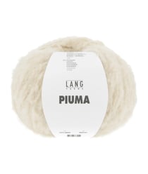 Pelote de laine et coton à tricoter PIUMA - Lang Yarns 94 Ecru