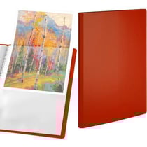 Porte-Vues A4 - Classeur de présentation Premium rouge au format A4 avec 30 pochettes - En polypropylène durable- - ACROPAQ