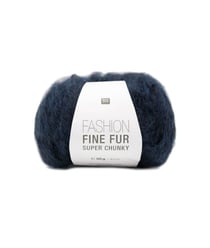 Pelote de laine Fashion Fine Fur Super Chunky - Rico Design 04 Bleu