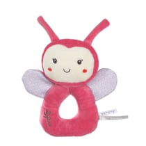 Hochet Bamboo Bebe - Coccinelle - 14 cm s/carte
