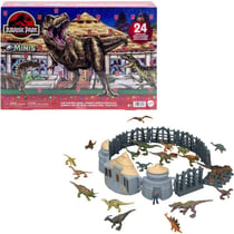 Calendrier de l'Avent - JURASSIC WORLD  - Dinosaures - 19 figurines - Décor inclus