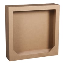 Cadre papier mâché avec fond bois
