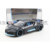 Voiture miniature de collection - MAISTO - BUGATTI Divo - 1/24 - 2018 - Noir/Bleu
