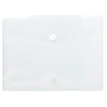 Sachet de 5 pochettes-enveloppes polypropylène - A4 - Incolore - x 10 - Exacompta