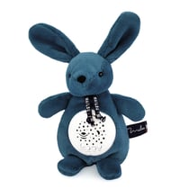 Veilleuse bebe musicale – Lapin dorlotin bleu mineral – Mailou - Maïlou Tradition