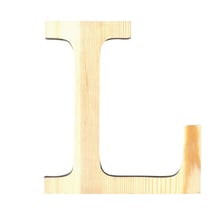 Lettre L - 11.5 cm - bois - Artemio