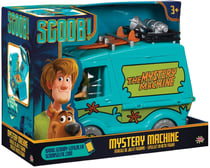 Vehicule scooby-doo : voiture mystery machine + sammy - van - figurine scooby-doo articulee - 30155