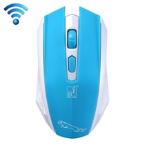 Souris Sans Fil USB Rose Ergonomique 1600 DPI Réception 30m Autonomie 12 Mois Bleu YONIS