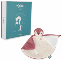 Doudou manchot - rose -