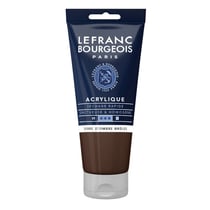 Peinture acrylique - Terre ombre brûlée - 477 - Fine - Lefranc Bourgeois - Tube 80ml