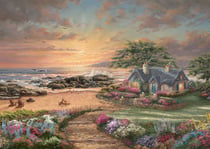 Puzzle 1000 pièces - Cottage au Bord de la Mer - Schmidt Spiele