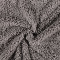 Tissu Fausse fourrure Emma Gris anthracite