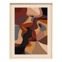 Tableau mural encadré visage abstrait 60x80 cm