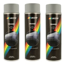 Lot de 3 sprays de peinture - Apprêt - Gris - Motip