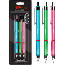 Lot de 3 porte-mines - 0,7 mm - HB - Rechargeable - Visuclick 0.7 - Rotring