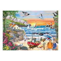 Puzzle 250 pièces - Coucher de Soleil en Bord de Mer - HOP