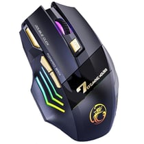 Souris Gaming Silencieuse Sans Fil RGB Rechargeable Avec 7 Boutons Et Bluetooth YONIS