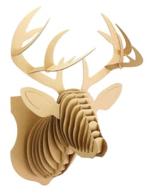 Maquette en carton à assembler Trophée Cerf 31 x 54 x 30 cm