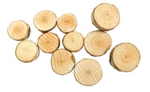 Mini rondins de bois 0,7 à 2 cm 50 pièces